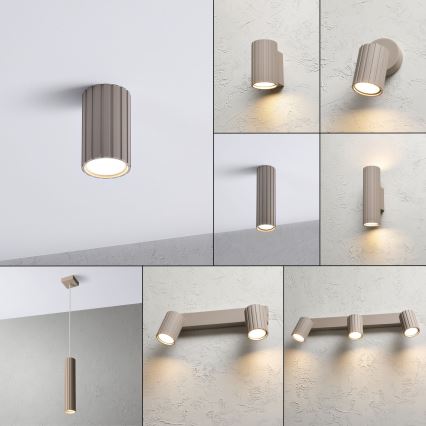 Brilagi - Точковий світильник CRISPINA 1xGU10/10W/230V 10 см бежевий