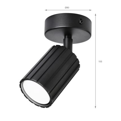 Brilagi - Точковий світильник CRISPINA 1xGU10/10W/230V чорний