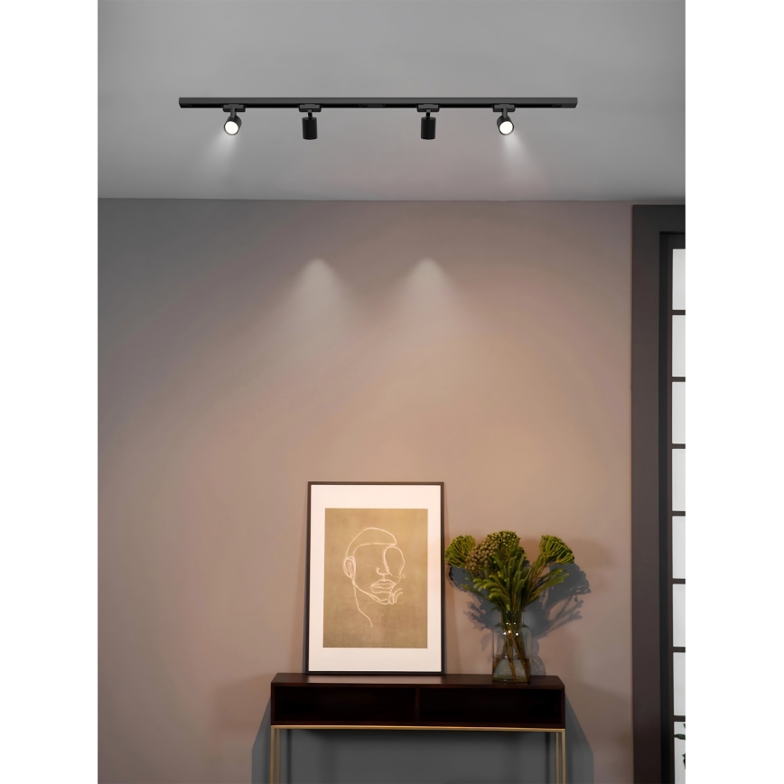 Brilagi - Точковий світильник для шинної системи HUSKY 4xGU10/10W/230V чорний