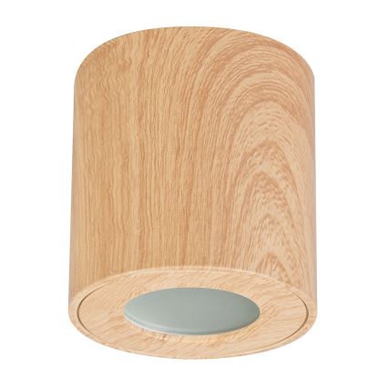 Brilagi - Точковий світильник для ванної кімнати MIA 1xGU10/30W/230V 84x80 матовий дубовий декор IP44