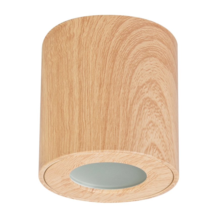 Brilagi - Точковий світильник для ванної кімнати MIA 1xGU10/30W/230V 84x80 матовий дубовий декор IP44