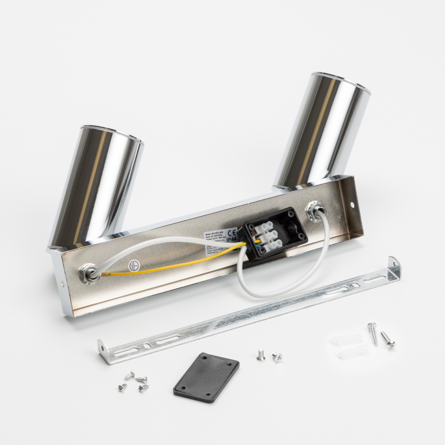 Brilagi - Точковий світильник для ванної кімнати SELE 2xGU10/30W/230V IP44 глянцевий хром