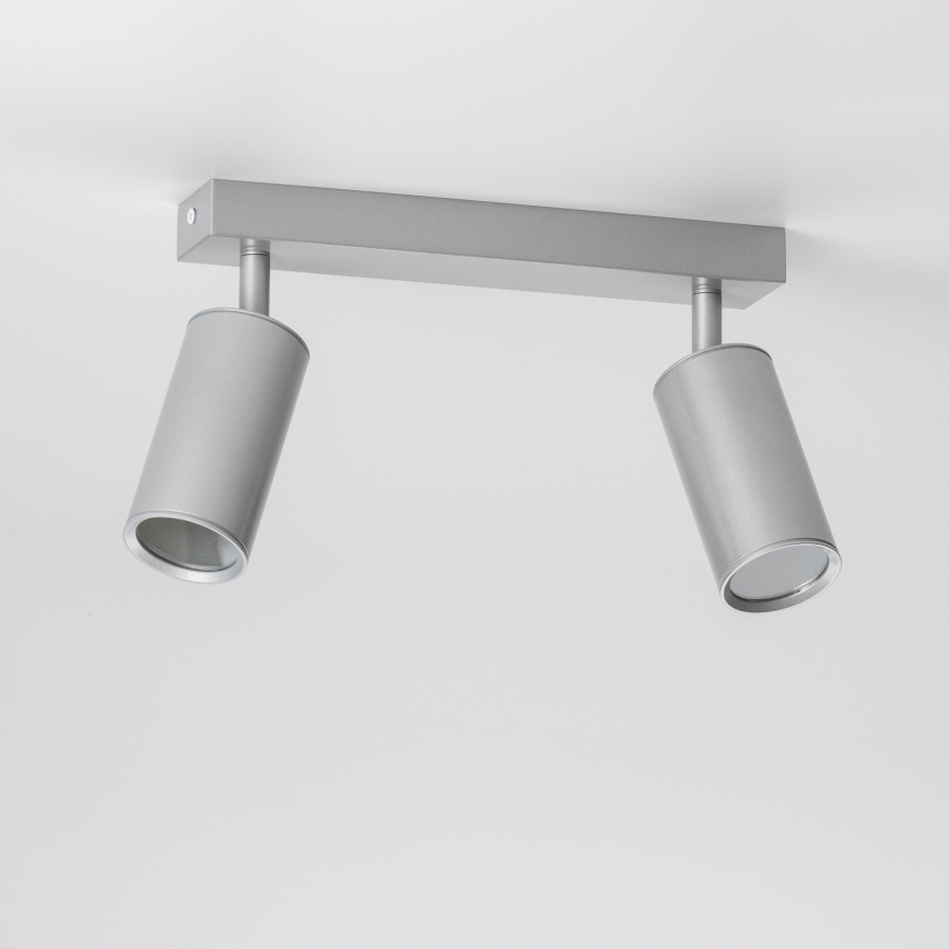 Brilagi - Точковий світильник для ванної кімнати SELE 2xGU10/30W/230V IP44 срібний