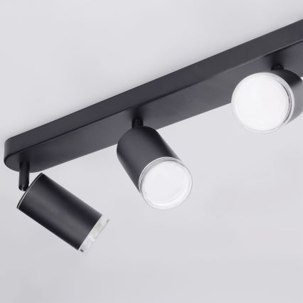 Brilagi - Точковий світильник для ванної кімнати SELE 4xGU10/30W/230V IP44 чорний