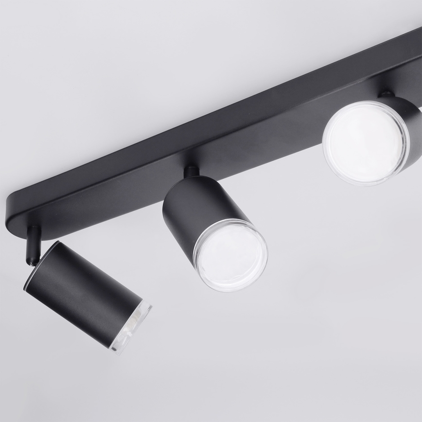Brilagi - Точковий світильник для ванної кімнати SELE 4xGU10/30W/230V IP44 чорний