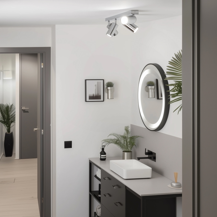 Brilagi - Точковий світильник для ванної кімнати SELE 4xGU10/30W/230V IP44 глянцевий хром