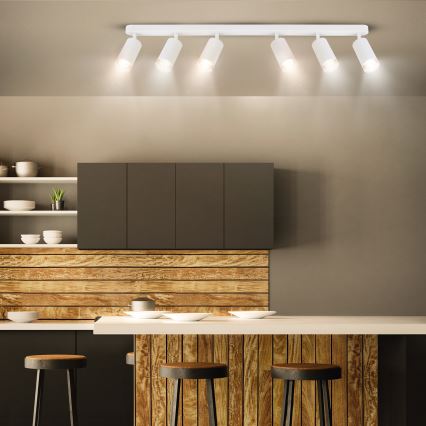 Brilagi - Точковий світильник для ванної кімнати SELE 6xGU10/30W/230V IP44 білий