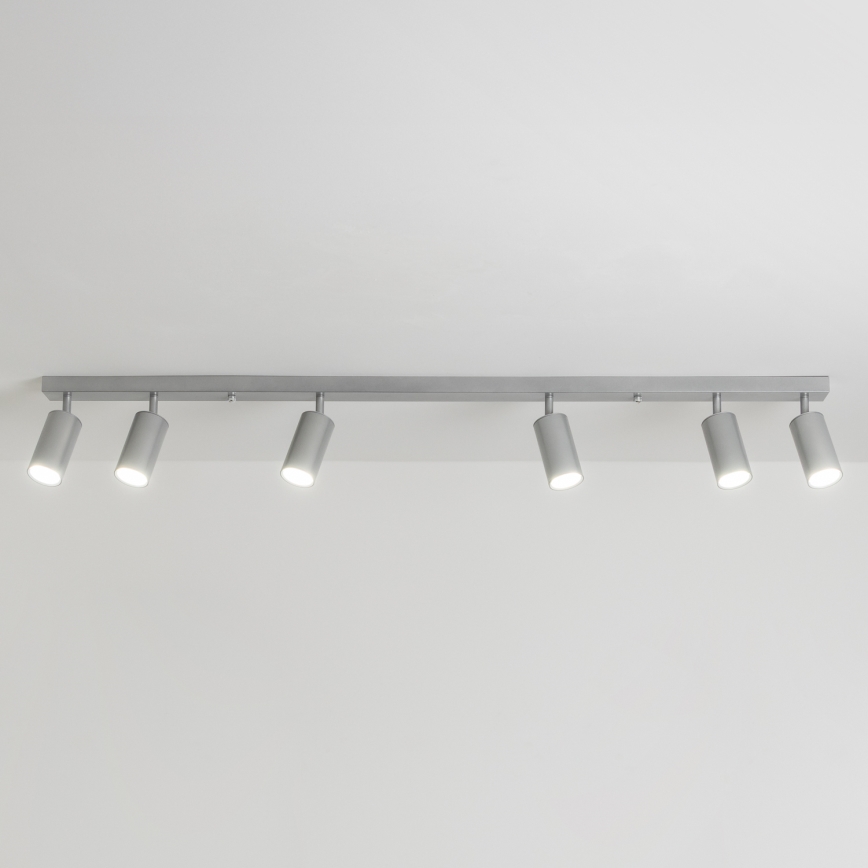 Brilagi - Точковий світильник для ванної кімнати SELE 6xGU10/30W/230V IP44 срібний