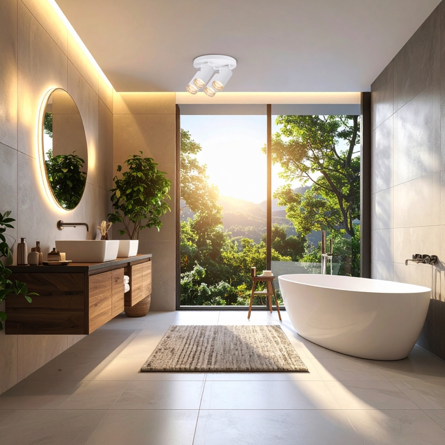 Brilagi - Точковий світильник для ванної кімнати SELE AQUA 4xGU10/30W/230V IP44 білий