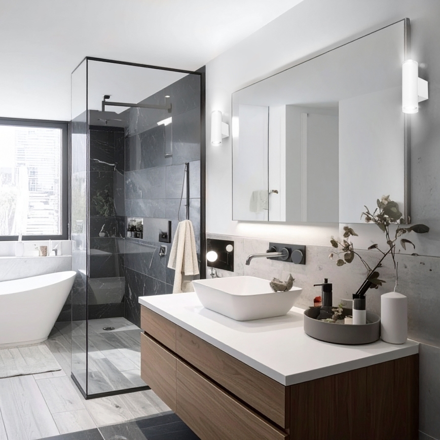 Brilagi - Настінний точковий світильник для ванної кімнати SELE AQUA 4xGU10/30W/230V IP44 білий