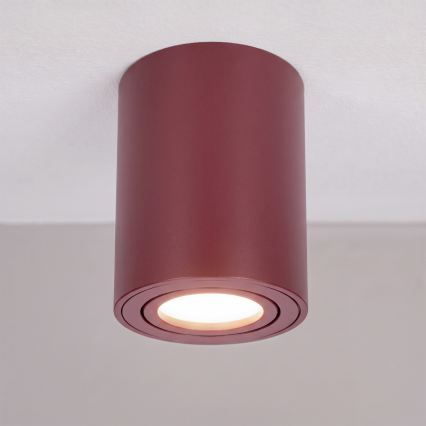 BRILAGI - Точковий світильник MIA 1xGU10/30W/230V 100x80 mm бордовий