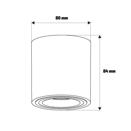 Brilagi - Точковий світильник MIA 1xGU10/30W/230V 84x80 mm бежевий