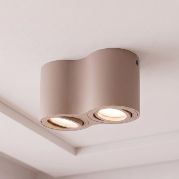 BRILAGI - Точковий світильник MIA DOUBLE 2xGU10/30W/230V бежевий