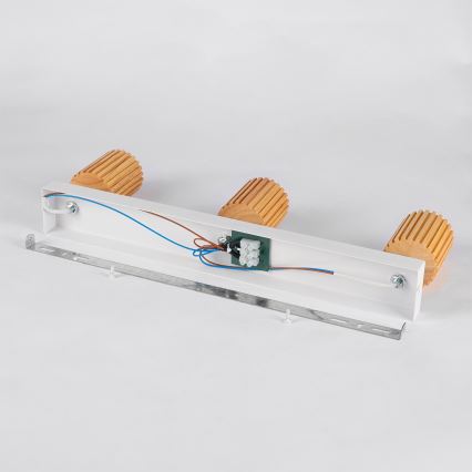 Brilagi - Точковий світильник MODERN WOOD 3xGU10/8W/230V дерево/білий
