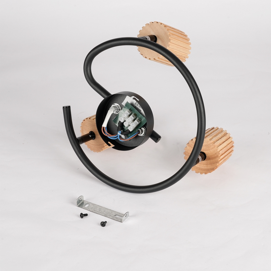 Brilagi - Точковий світильник MODERN WOOD 3xGU10/8W/230V дерево/чорний