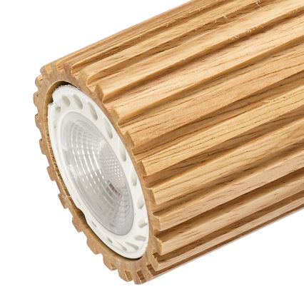Brilagi - Точковий світильник MODERN WOOD 4xGU10/8W/230V деревина гевеї/білий