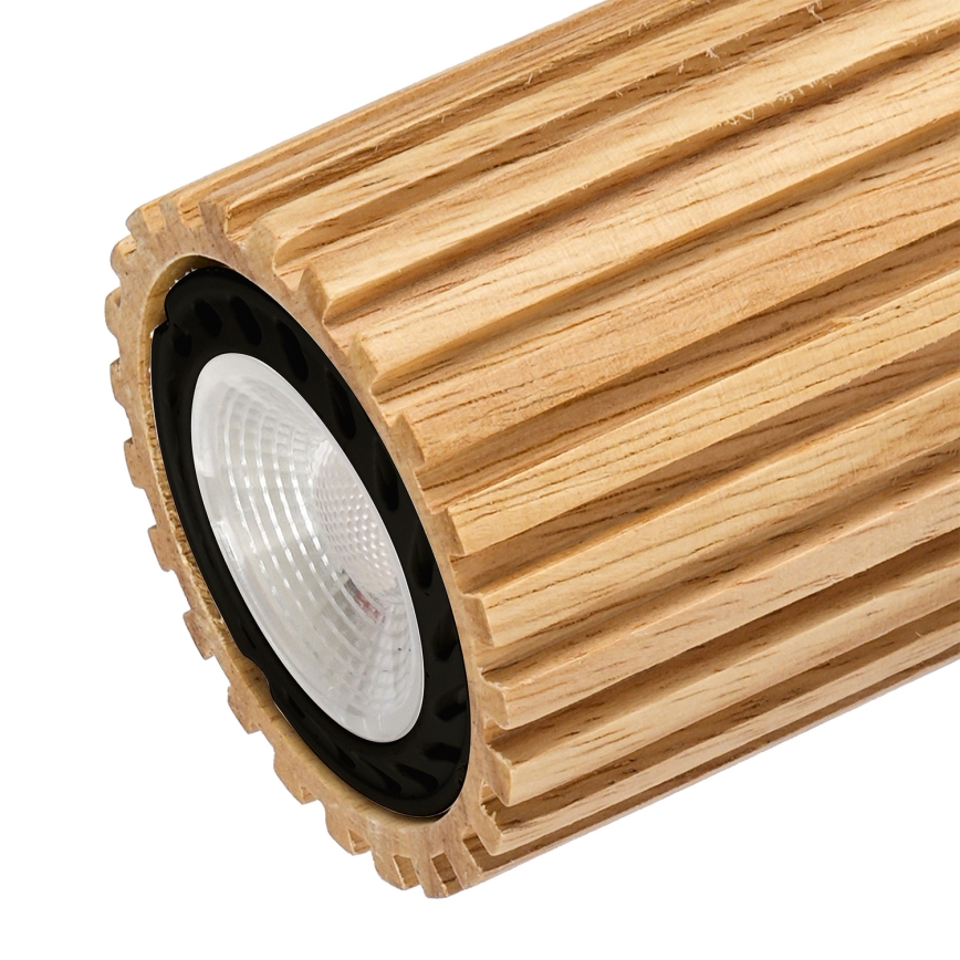 Brilagi - Точковий світильник MODERN WOOD 4xGU10/8W/230V деревина гевеї/чорний