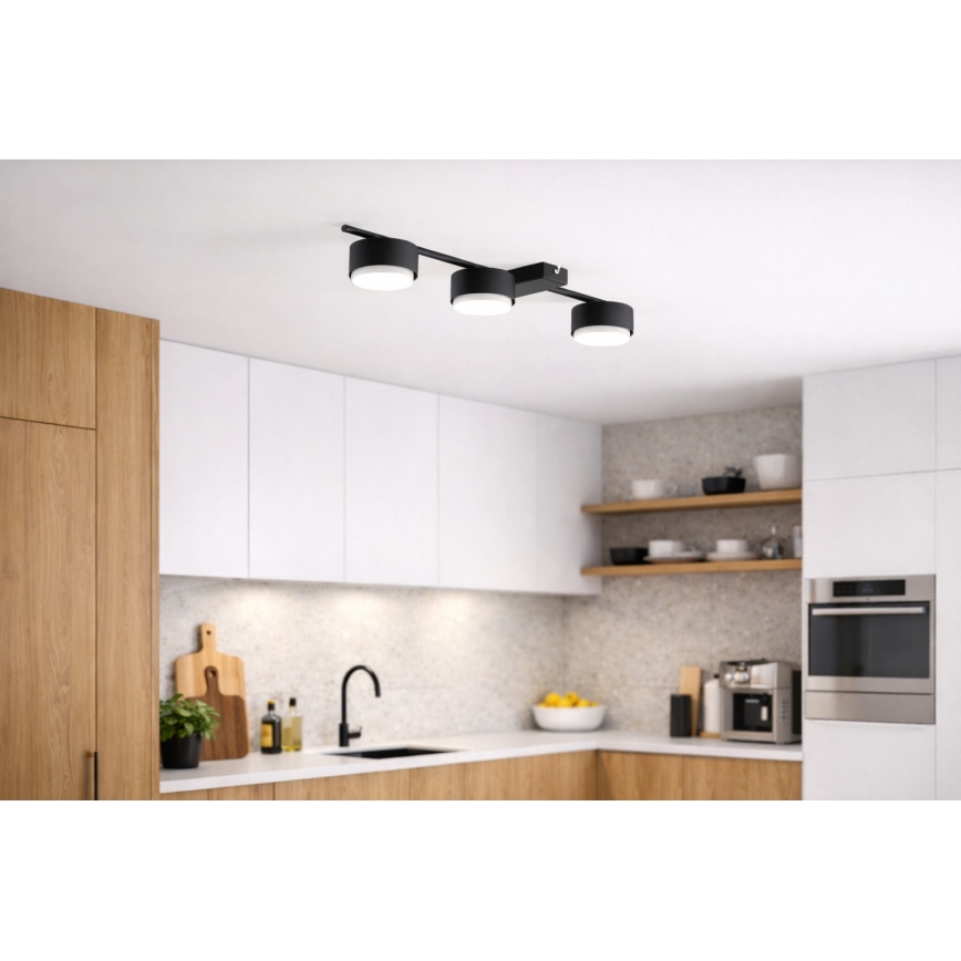 Брілагі - Точковий світильник MONO 3xGX53/12W/230V чорний