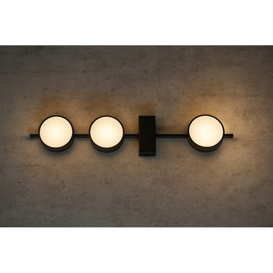 Брілагі - Точковий світильник MONO 3xGX53/12W/230V чорний