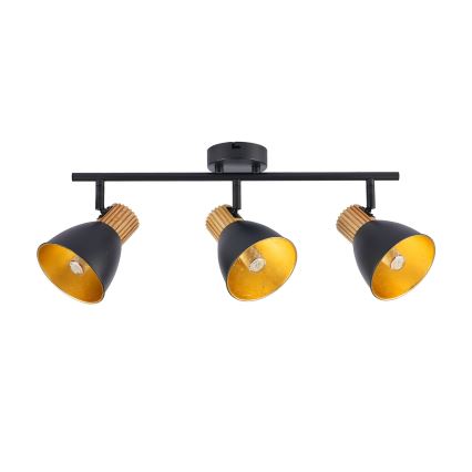 Brilagi - Точковий світильник ODENSE 3xE14/10W/230V дерево/чорний