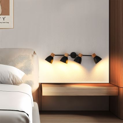 Brilagi - Точковий світильник ODENSE 4xE14/10W/230V дерево/чорний