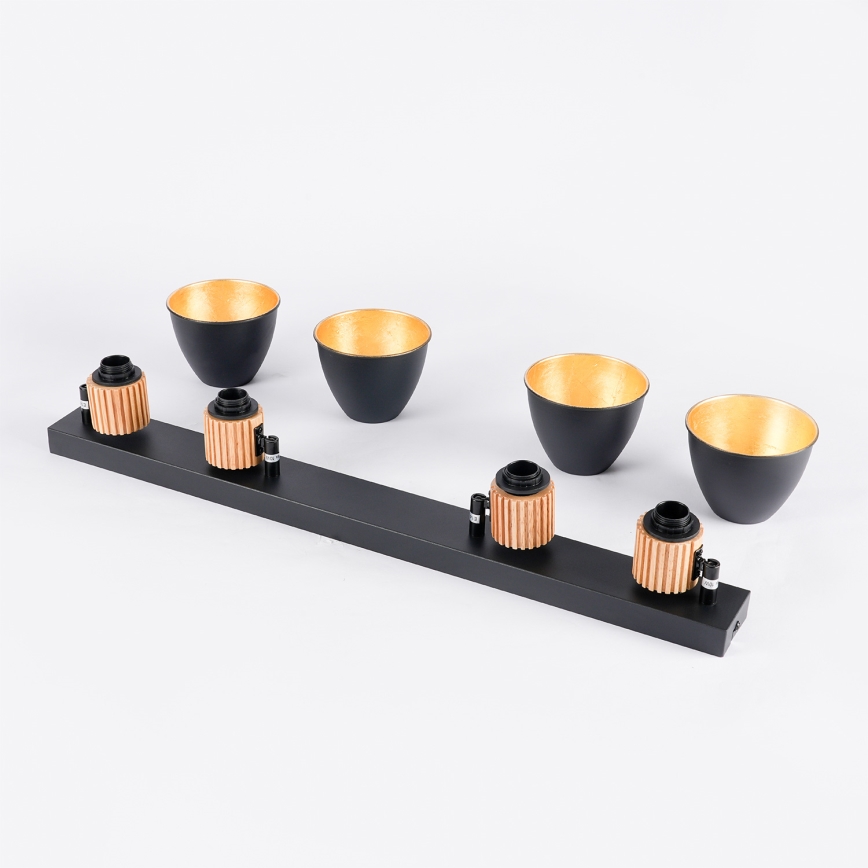 Brilagi - Точковий світильник ODENSE 4xE14/10W/230V дерево/чорний