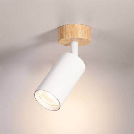 Brilagi - Точковий світильник SELE 1xGU10/30W/230V білий/декор дуба