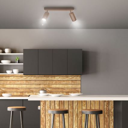 Brilagi - точковий світильник SELE 2xGU10/30W/230V бежевий