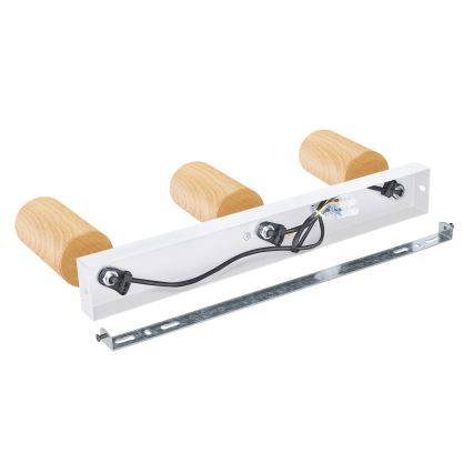 Brilagi - Точковий світильник SELE 3xGU10/30W/230V білий/дубовий декор