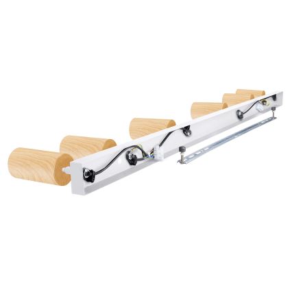 Brilagi - Точковий світильник SELE 6xGU10/30W/230V білий/дубовий декор