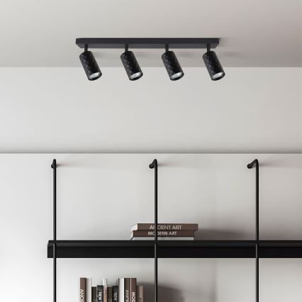 Brilagi - Точковий світильник SELE DIAMANT 4xGU10/30W/230V чорний