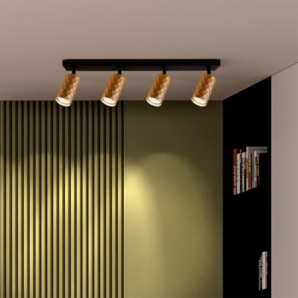 Brilagi - точковий світильник SELE DIAMANT 4xGU10/30W/230V, золотистий