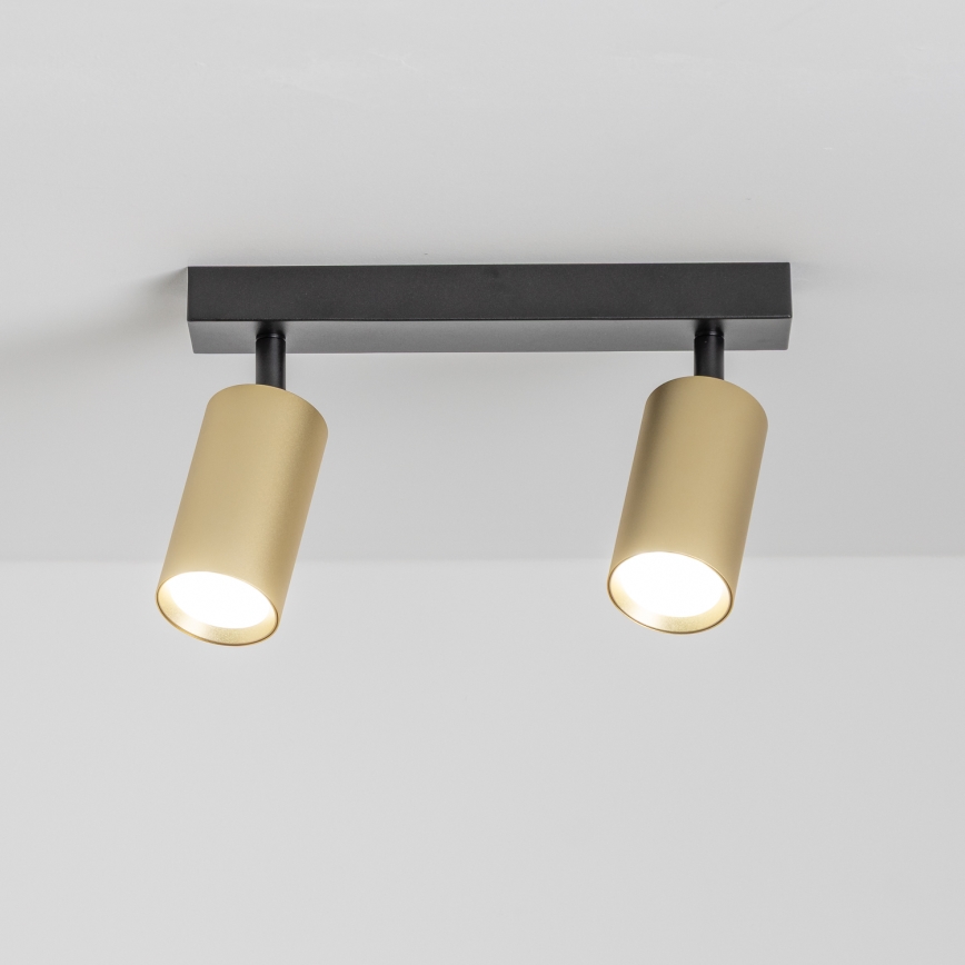 Brilagi - Точковий світильник SELE GOLDEN 2xGU10/30W/230V чорний/золотий