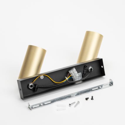 Brilagi - Точковий світильник SELE GOLDEN 2xGU10/30W/230V чорний/золотий