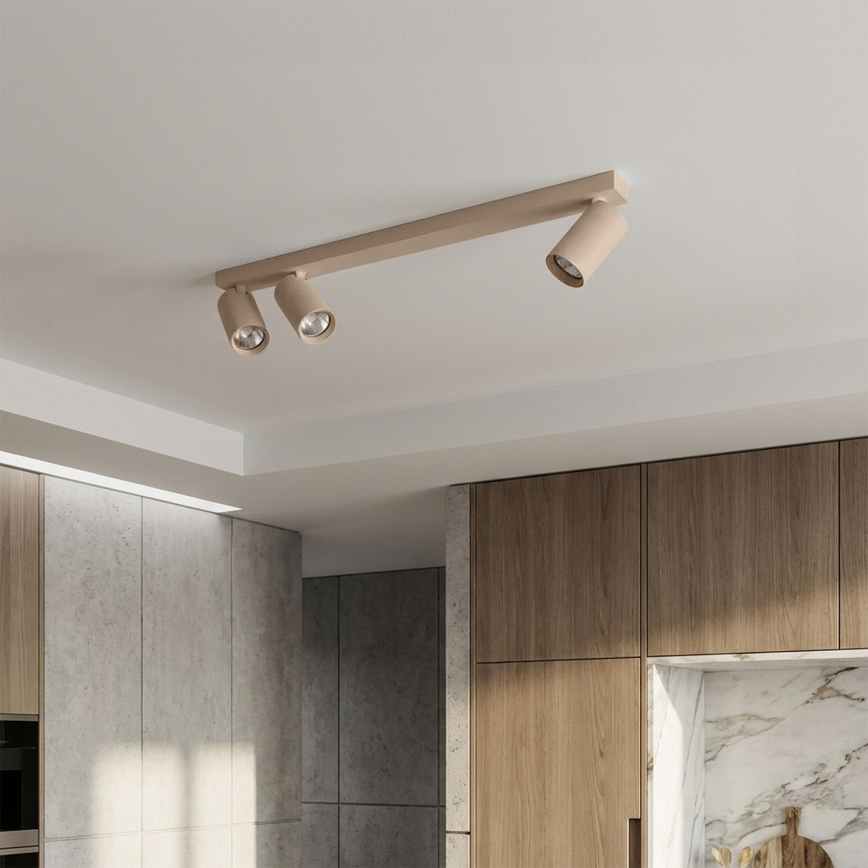 Brilagi - Точковий світильник SELE LONG 3xGU10/30W/230V бежевий