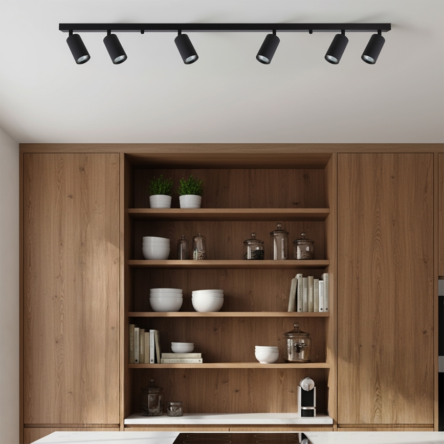 Brilagi - Точковий світильник SELE MODERN 6xGU10/30W/230V чорний