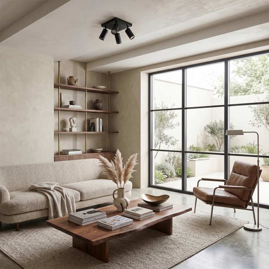 Brilagi - Точковий світильник SELE SQUARE 4xGU10/30W/230V чорний
