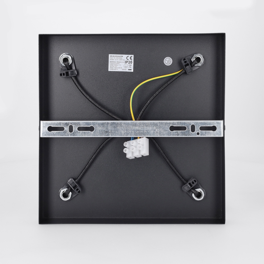 Brilagi - Точковий світильник SELE SQUARE 4xGU10/30W/230V чорний/золотий