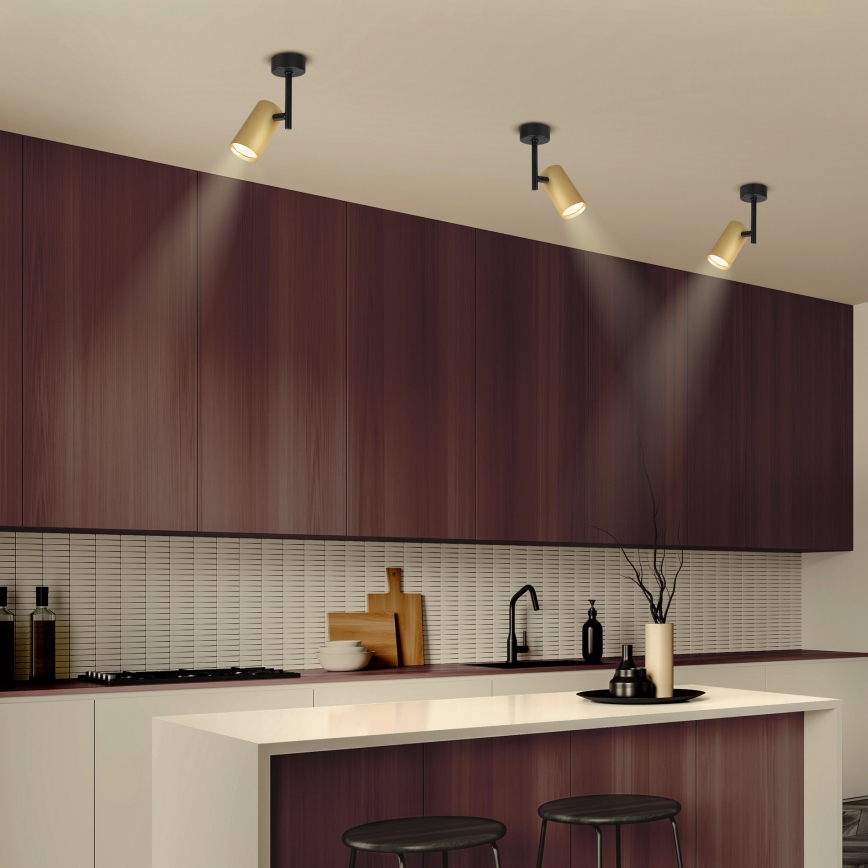 Brilagi - Точковий світильник SELE VERTICAL 1xGU10/30W/230V чорний/золотий