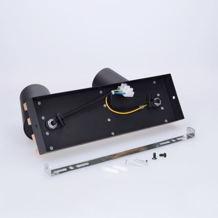 Brilagi - Точковий світильник SELE WOOD ACOUSTIC 2xGU10/30W/230V чорний/дерево