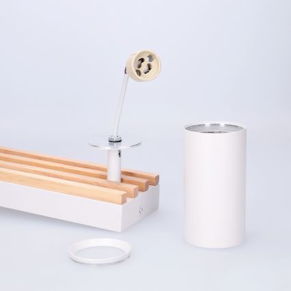 Brilagi - Точковий світильник SELE WOOD ACOUSTIC 4xGU10/30W/230V білий/дерево