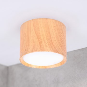 BRILAGI - Точковий світильник SMOOTH 1xGX53/15W/230V 60x82 mm декор дуба