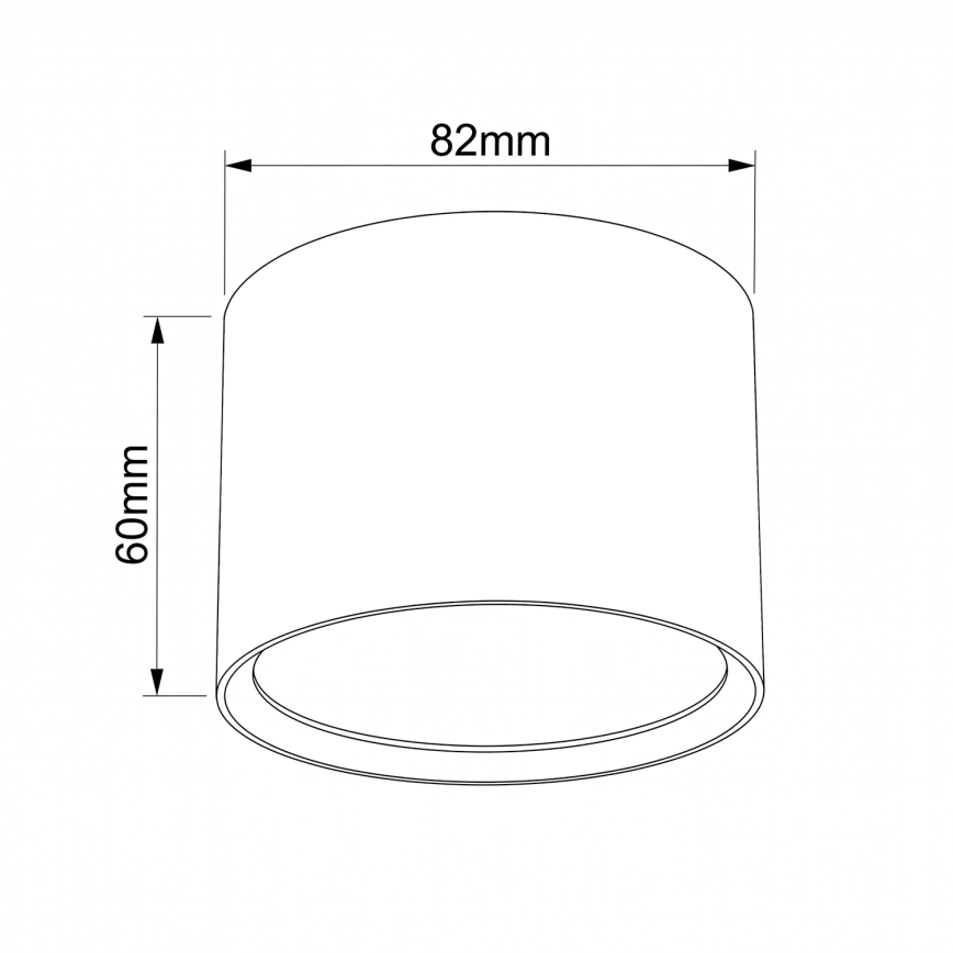 BRILAGI - Точковий світильник SMOOTH 1xGX53/15W/230V 60x82 mm темно-зелений