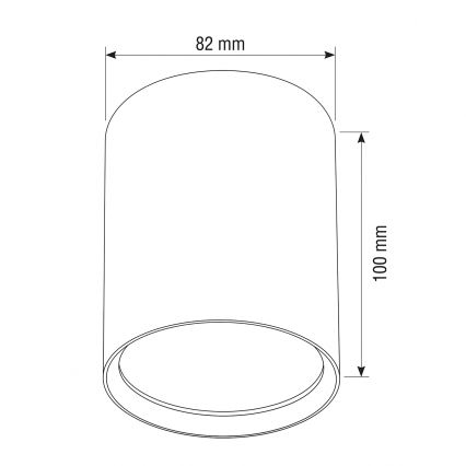 BRILAGI - Точковий світильник SMOOTH LONG 1xGX53/15W/230V 60x82 mm золотий