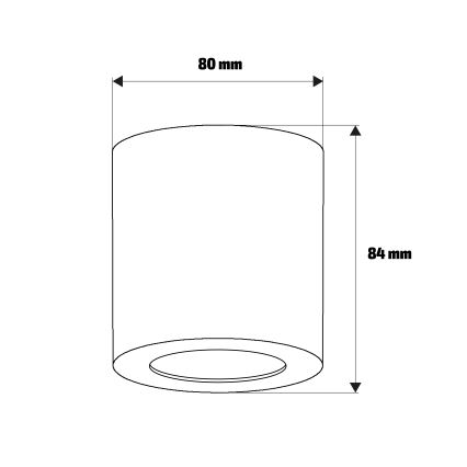 Брілагі - Точковий світильник для ванної кімнати МІА 1xGU10/30W/230V 84x80 мм бежевий IP44