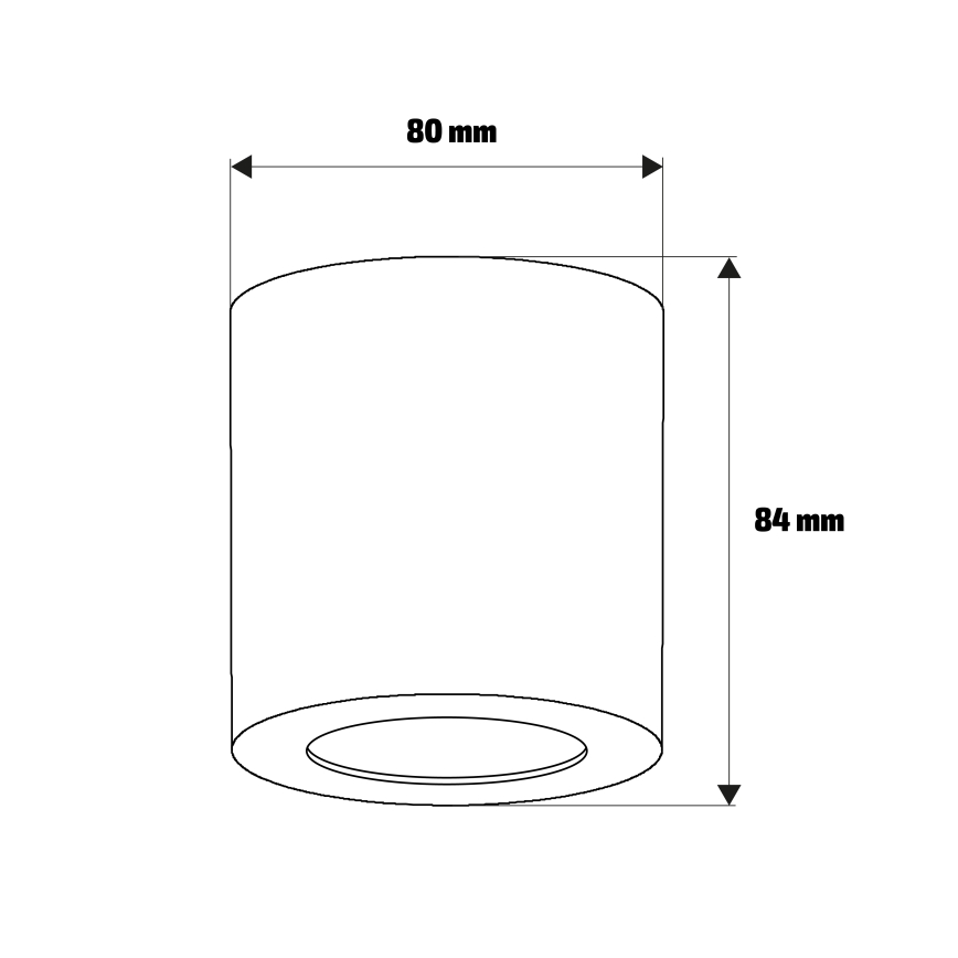 Брілагі - Точковий світильник для ванної кімнати МІА 1xGU10/30W/230V 84x80 мм бежевий IP44