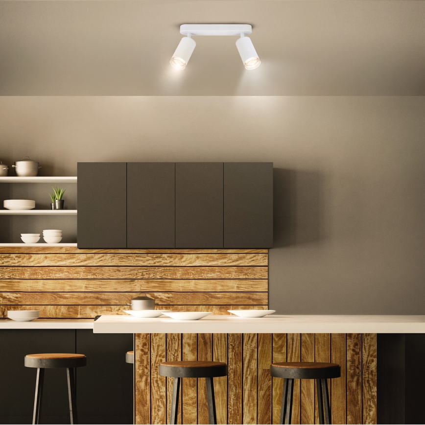 Brilagi - Точковий світильник для ванної кімнати SELE 2xGU10/30W/230V IP44 білий
