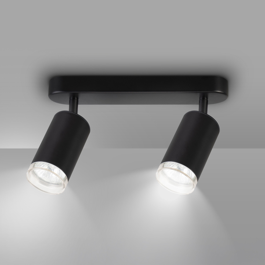 Brilagi - Точковий світильник для ванної кімнати SELE 2xGU10/30W/230V IP44 чорний