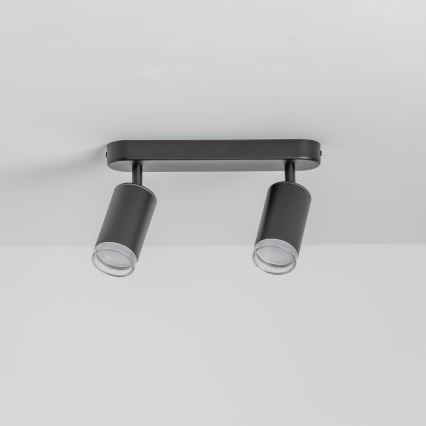Brilagi - Точковий світильник для ванної кімнати SELE 2xGU10/30W/230V IP44 чорний