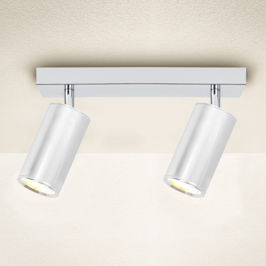 Brilagi - Точковий світильник для ванної кімнати SELE 2xGU10/30W/230V IP44 глянцевий хром
